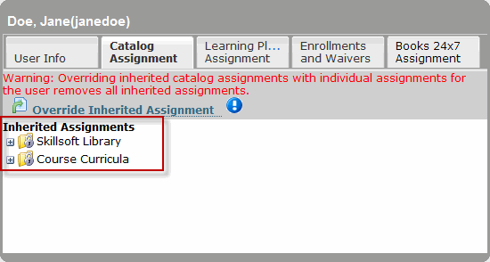 Inherited Assignments