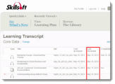 Sort and Filter your Learner Transcript tutorial