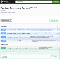 Content discovery service page