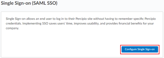 Configure single sign-on button