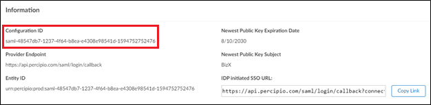 Configuration ID field