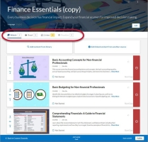 Copy of channel page. The modalities bar is highlighted. The updated number of assests in a modality is shown in yellow.