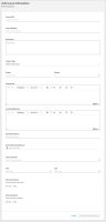 add course information page
