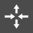 Router button, grey square with white arrows pointing up and down and in from the left and right