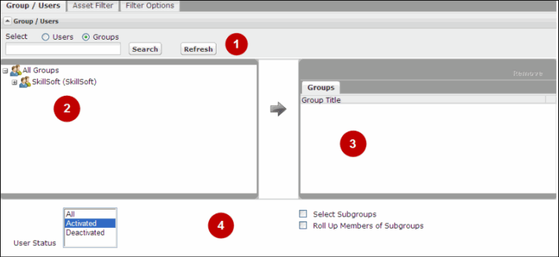 Group / Users Filter