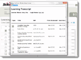 Print your Learner Transcript tutorial