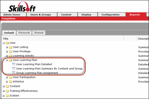 8_0 Learning Plan Reports