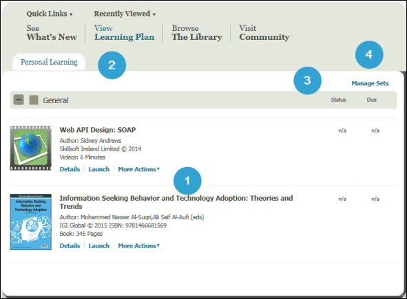 Skillport Learning Plan