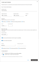 Create report schedule