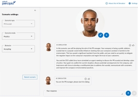 AI simulator interactive scenario