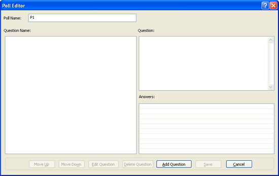 Poll Editor