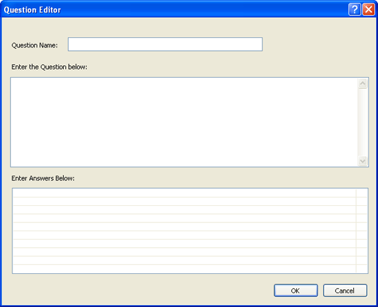 Poll Question Editor