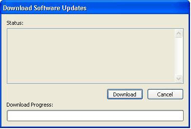 Download Software Updates dialog box