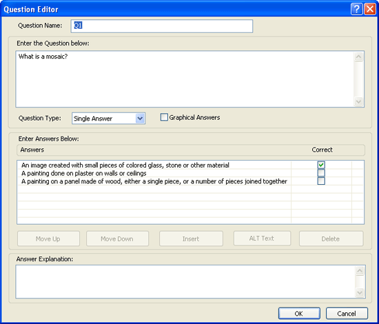 Question Editor
