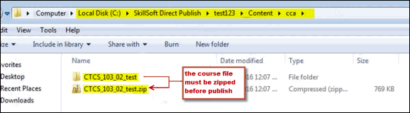 Zip Course Files into one Zip