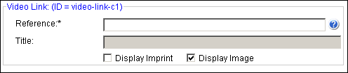 Video Link field