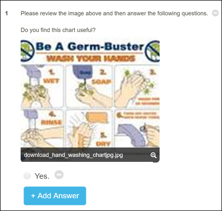 Custom answer under a question