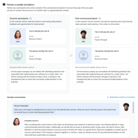 Review a sample conversation field