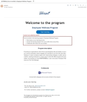 Program welcome email