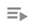 playlist icon, three horizontal lines with a triangle