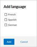 add language box