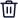 Trash can icon