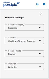 AI simulator scenario settings