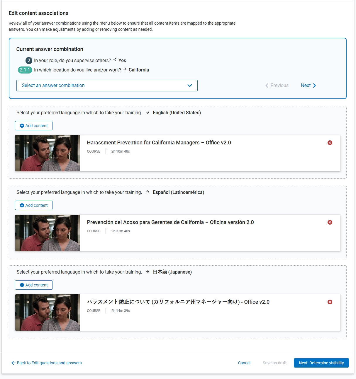 edit content associations field with content added