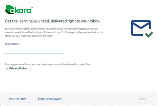 Enter email message
