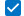 check icon, blue box with white check mark