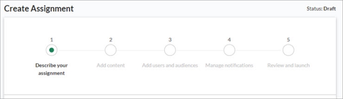 Create assignment workflow