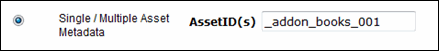 Single Asset Metadata Books RO