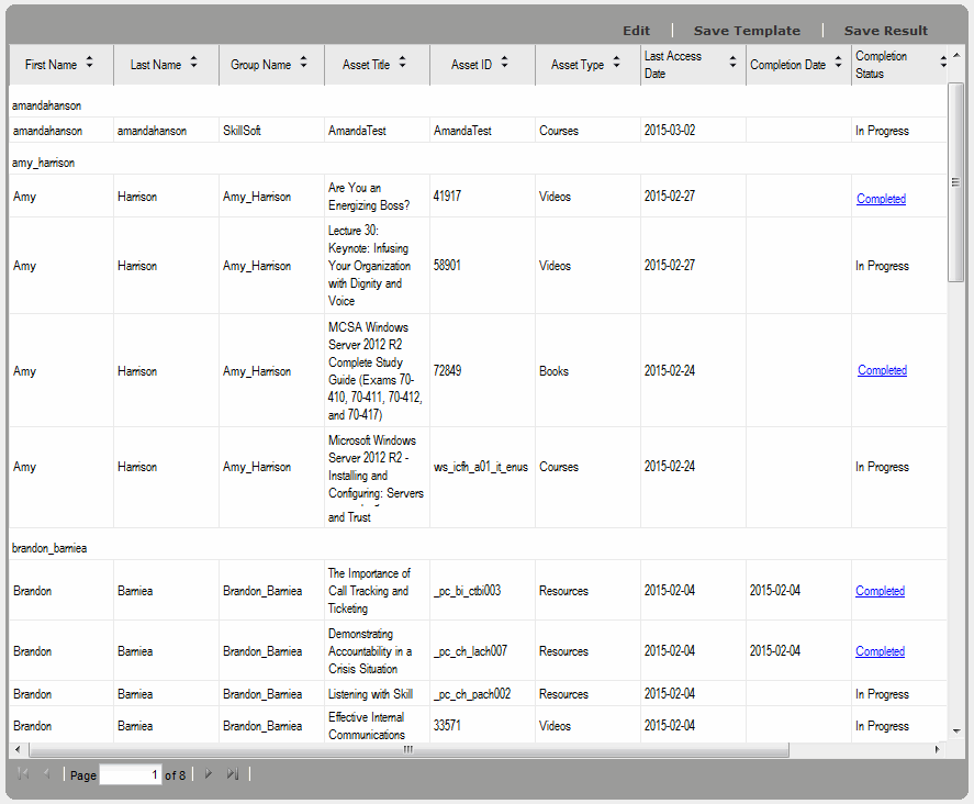 Report Preview Example