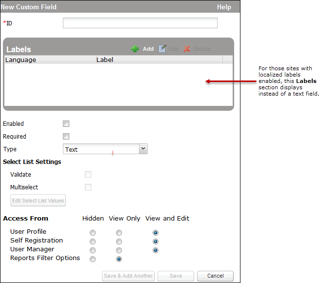 New Custom Field for Localized Labels