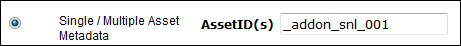 Single Asset Metadata Skillport RO