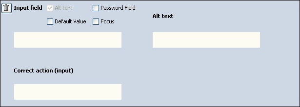 input field dialog