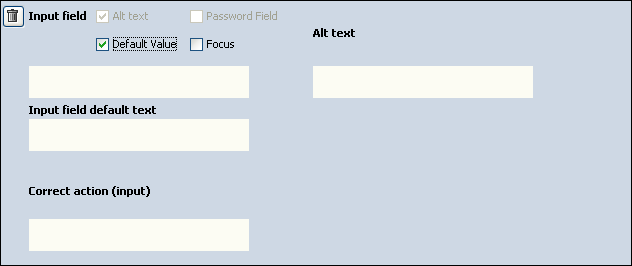 default value check box