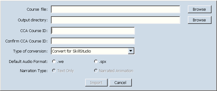 Import a CCT Course - Business Skills