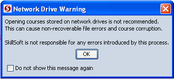 Network drive for Windows 7 error message