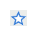 botón Agregar a la lista de reproducción, estrella con contorno azul