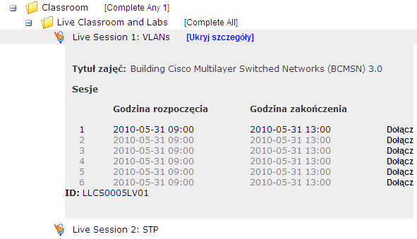 Przykladowa sesja nauczania na zywo z ekspertem