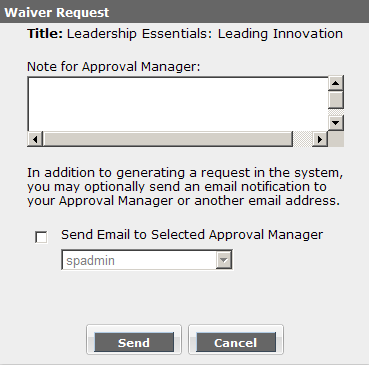Okno dialogowe Prosba o zwolnienie