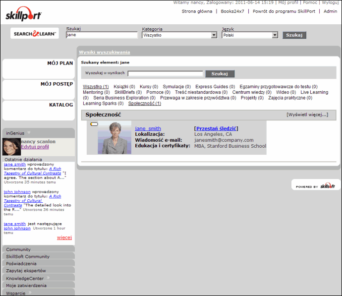 Wyniki wyszukiwania inGenius