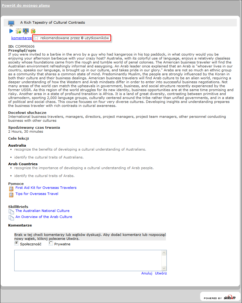 sekcja Polec programu inGenius