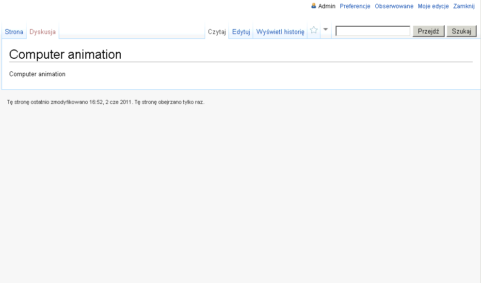 Strona Dyskusja powiazana z artykulem
