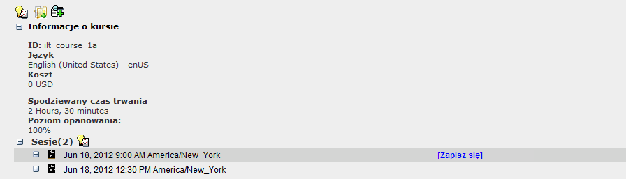Informacje o kursie