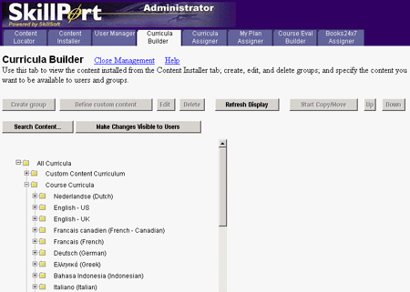 curricula builder