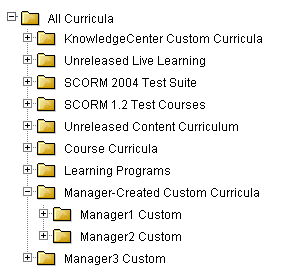 Sample custom content areas