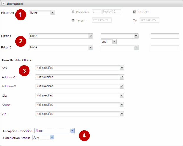 Filter Options