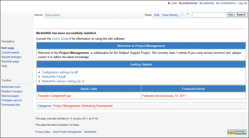 Wiki Homepage